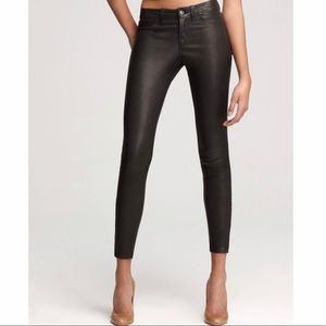 jbrand real black leather pants, excellent condition! these are a rare find!